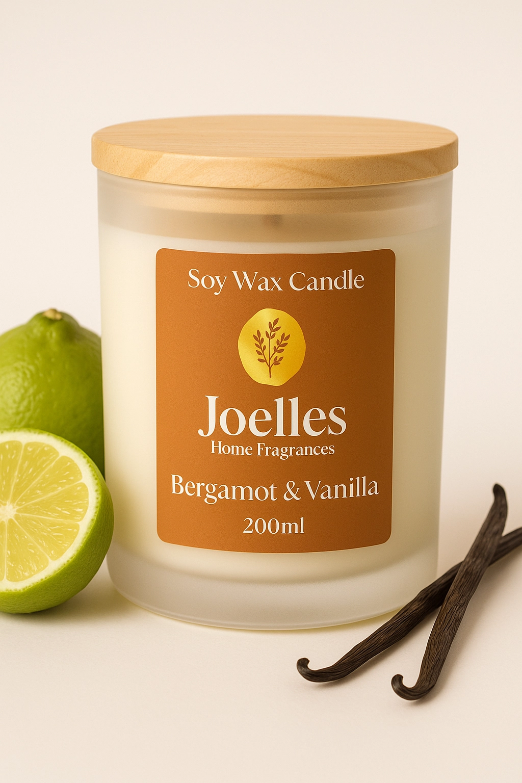 Bergamot & Vanilla Soy Candle 200ml